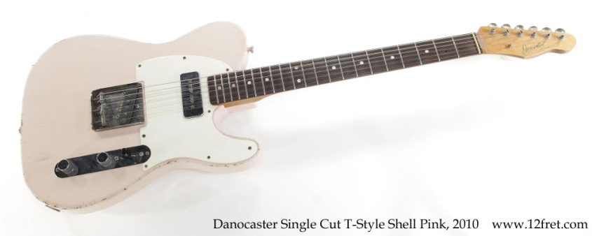 Danocaster Single Cut T-Style Shell Pink, 2010 Full Front View