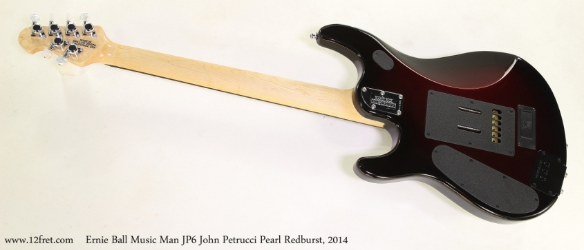 Ernie Ball Music Man JP6 John Petrucci Pearl Redburst, 2014  Full Rear View
