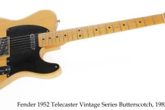 Fender 1952 Telecaster Vintage Series Butterscotch, 1982 Full Front View