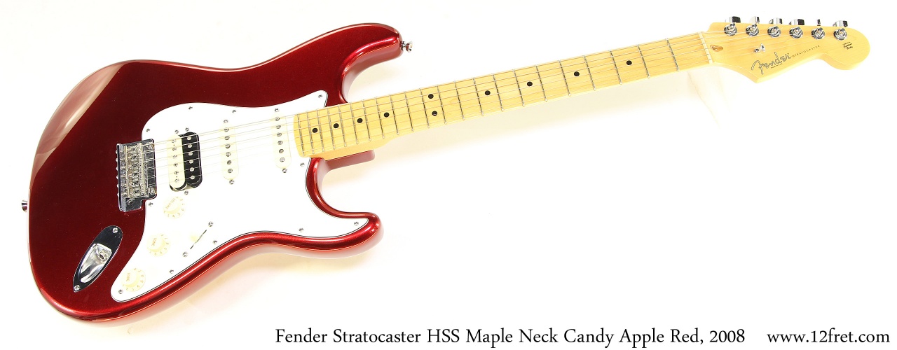 Fender Stratocaster HSS Candy Apple Red, 2008 | www.12fret.com