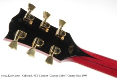 Gibson L-5CT Custom "George Gobel" Cherry Red, 1993 Head Rear View