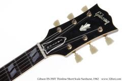 Gibson ES-350T Thinline Short Scale Sunburst, 1962 Head Front View