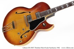 Gibson ES-350T Thinline Short Scale Sunburst, 1962 Top View