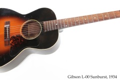 Gibson L-00 Sunburst, 1934 Full Front View