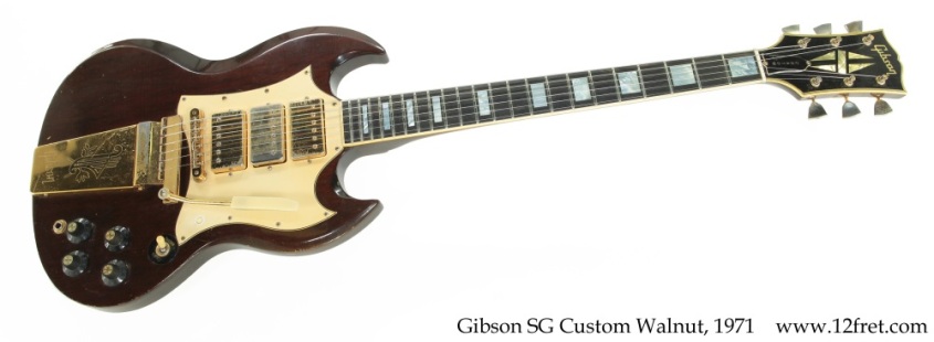 Gibson SG Custom Walnut, 1971 Full Front View