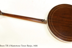 Gibson TB 3 Mastertone Tenor Banjo, 1926  Full Rear View