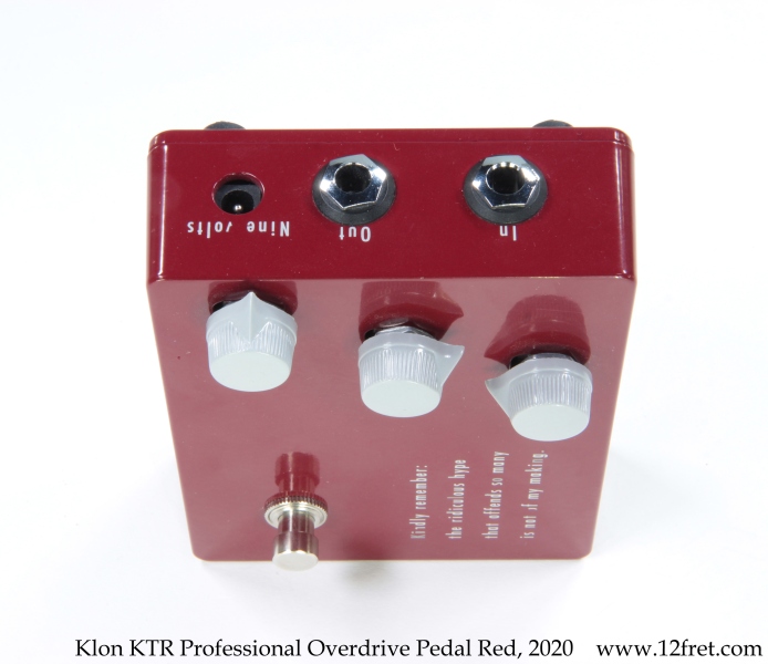 Klon KTR Professional Overdrive Red, 2020 | www.12fret.com