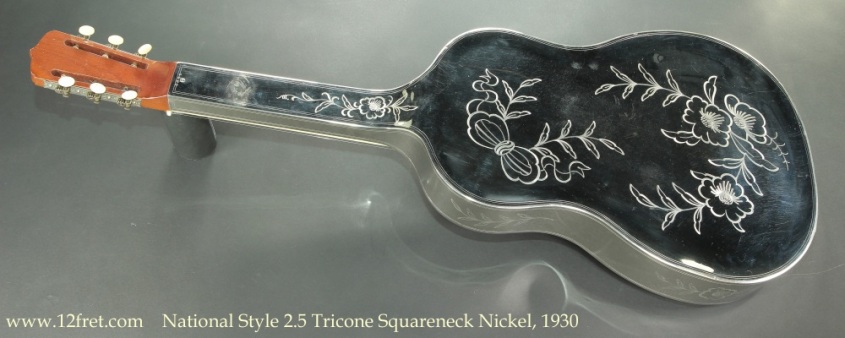 National Style 2.5 Tricone Squareneck Nickel, 1930 Full Rear View
