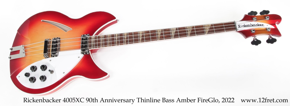 Rickenbacker 4005XC Bass Amber FireGlo, 2022 | www.12fret.com