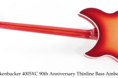 Rickenbacker 4005XC 90th Anniversary Thinline Bass Amber FireGlo, 2022 Full Rear View