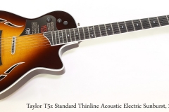 Taylor T5z Standard Thinline Acoustic Electric Sunburst, 2016  Full Front View