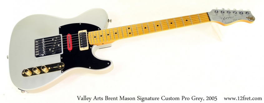 Valley Arts Brent Mason Signature Custom Pro Grey, 2005 Full Front View