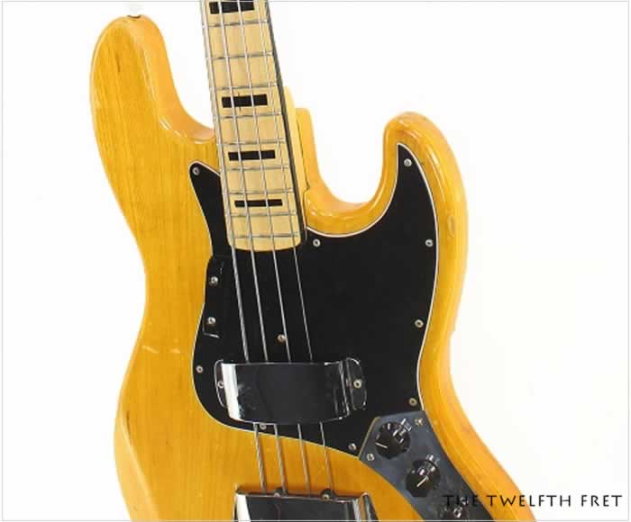 Fender Jazz Bass Natural Solidbody, 1973 | www.12fret.com