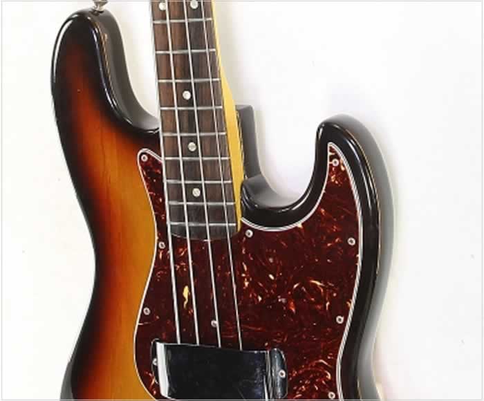 Fender Jazz Bass Refinished Sunburst 1966