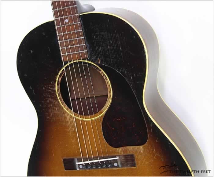 Gibson LG1 Steel String Guitar Sunburst, 1949 | www.12fret.com