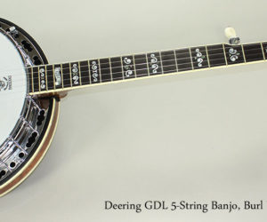 ❌SOLD❌  2008 Deering GDL 5-String Banjo, Burl Walnut