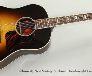 •NO LONGER AVAILABLE• 2015 Gibson AJ New Vintage Sunburst Steel String Guitar