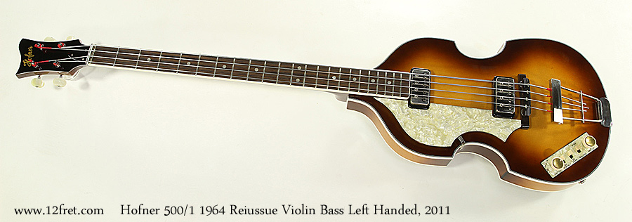 Hofner 500/1 ’63-RLC Violin Bass with Fab Gear Rooftop Mod Lefty Vintage  Finish — Andy Babiuk's Fab Gear