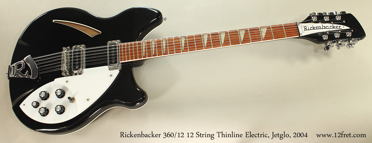 2004 Rickenbacker 360-12 12 String Thinline Electric, Jetglo